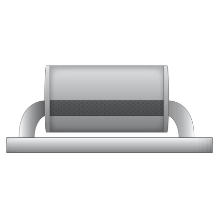 Tłumik eliptyczny z zaworem podciśnieniowym EVP01 63/350/P