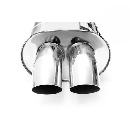 Uniwersalny tłumik eliptyczny E103 2x50 z przetłoczeniem