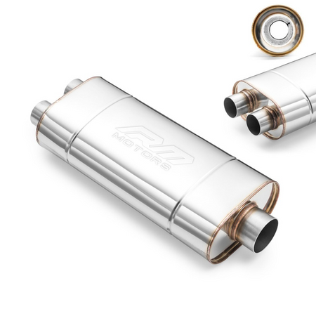 Sportowy Tłumik Przelotowy EM004 Eliptyczny – Bez Przetłoczenia, Uniwersalny, Stal Kwasoodporna T304 Sportowy Tłumik Przelotowy EM004 Eliptyczny – Bez Przetłoczenia, Uniwersalny, Stal Kwasoodporna T304