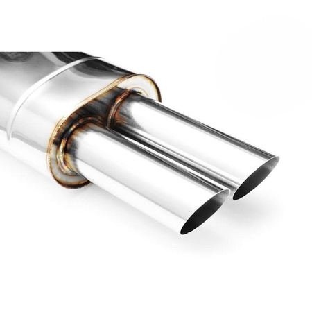 Uniwersalny tłumik eliptyczny E105 2X50/P z przetłoczeniem