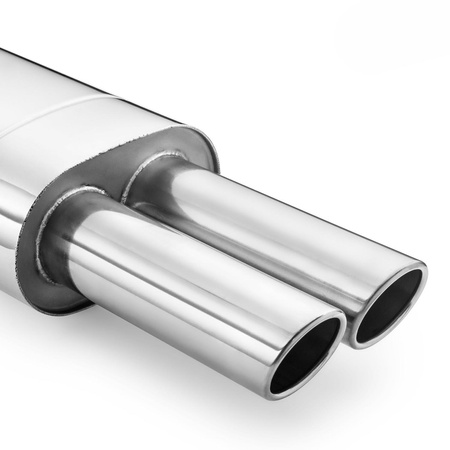 Uniwersalny tłumik eliptyczny E110 2X50 z przetłoczeniem