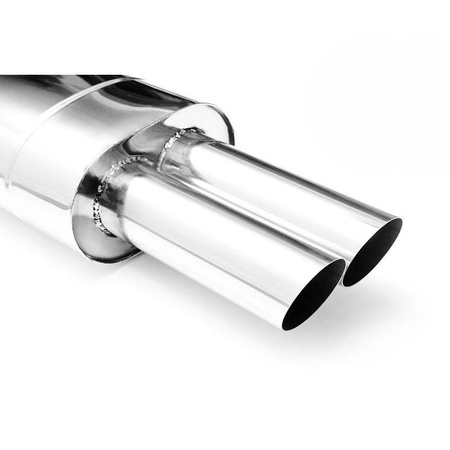 Uniwersalny tłumik eliptyczny E102 2X50 z przetłoczeniem