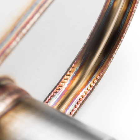 Sportowy Tłumik Przelotowy E003 Eliptyczny – Przetłoczony, Uniwersalny, Stal Kwasoodporna T304