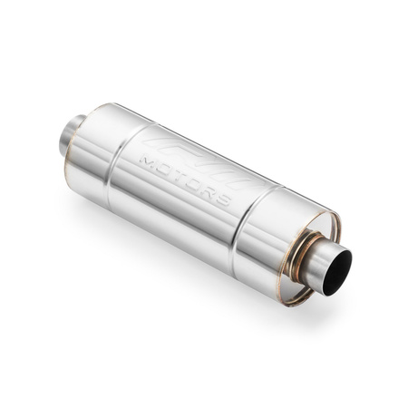 Sportowy Tłumik Przelotowy RM01 54mm Okrągły – Uniwersalny, Stal Kwasoodporna T304