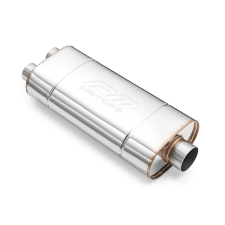 Sportowy Tłumik Przelotowy EM004 Eliptyczny – Bez Przetłoczenia, Uniwersalny, Stal Kwasoodporna T304 Sportowy Tłumik Przelotowy EM004 Eliptyczny – Bez Przetłoczenia, Uniwersalny, Stal Kwasoodporna T304