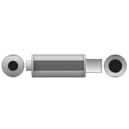 Tłumik końcowy okrągły TOK2 50/89/150 z silencerem Tłumik końcowy okrągły TOK2 50/89/150 z silencerem