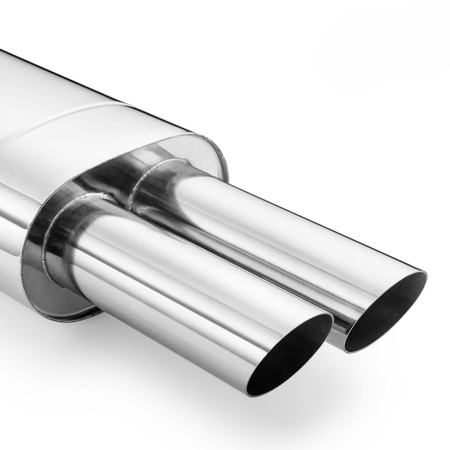 Uniwersalny tłumik eliptyczny E105 2X50/P z przetłoczeniem