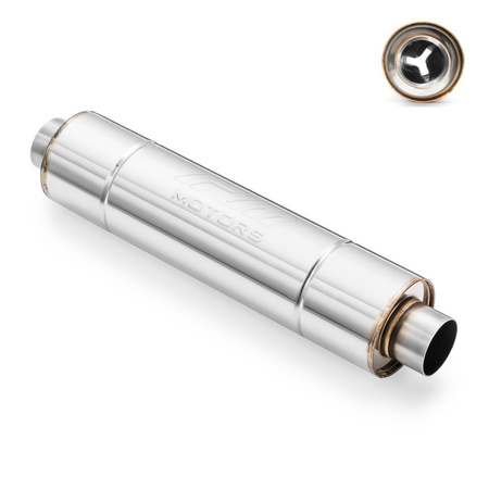 Sportowy Tłumik Przelotowy RM02 70mm Okrągły – Przetłoczony, Uniwersalny, Stal Kwasoodporna T304 Sportowy Tłumik Przelotowy RM02 70mm Okrągły – Przetłoczony, Uniwersalny, Stal Kwasoodporna T304