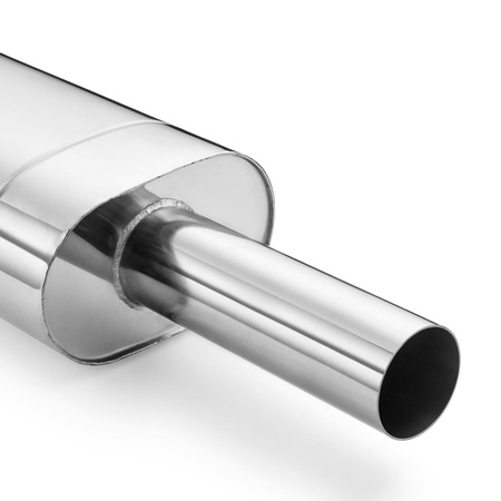 Uniwersalny tłumik eliptyczny E202 76R 50 z przetłoczeniem